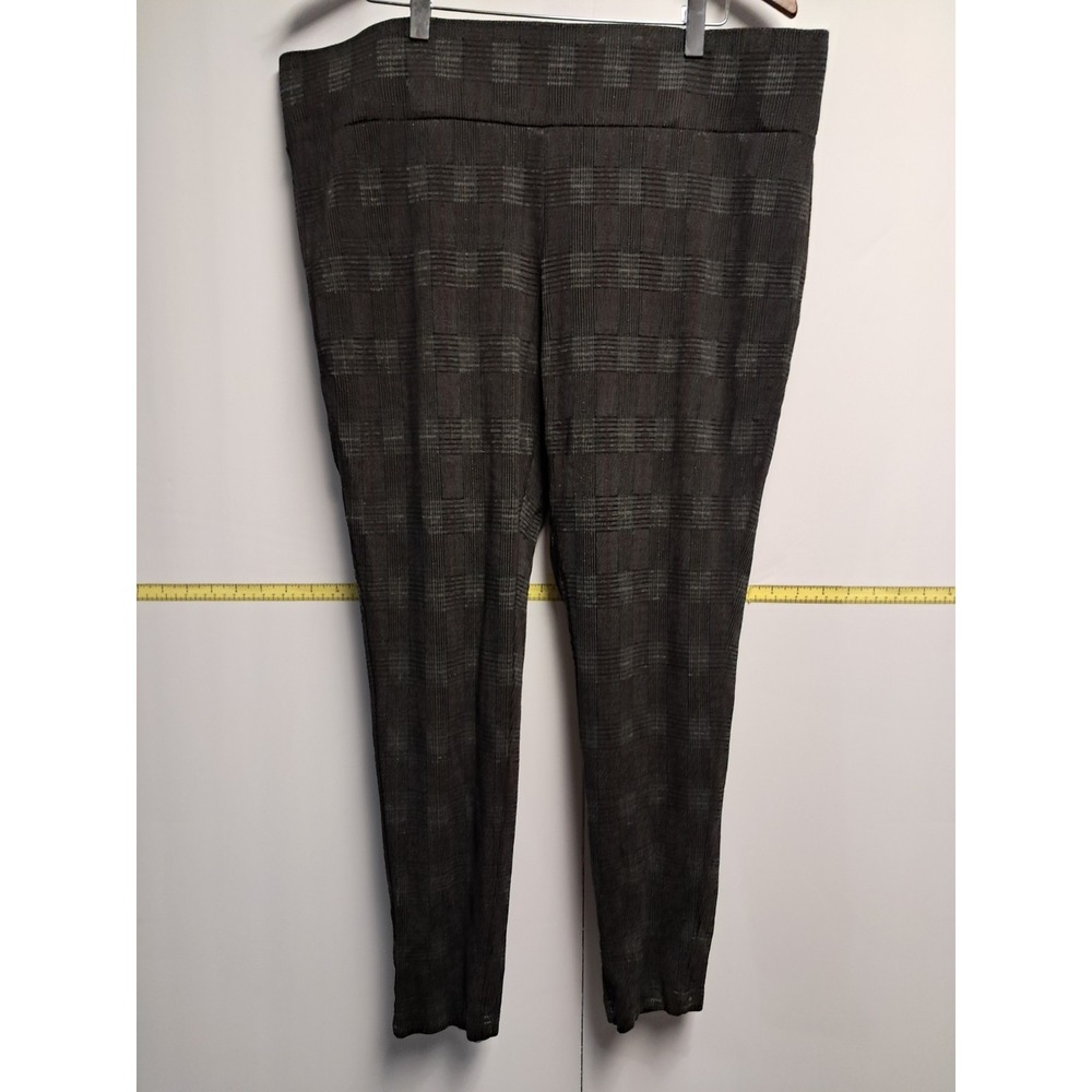 Womens Tahari Plaid‎ Leggings-Size XXL